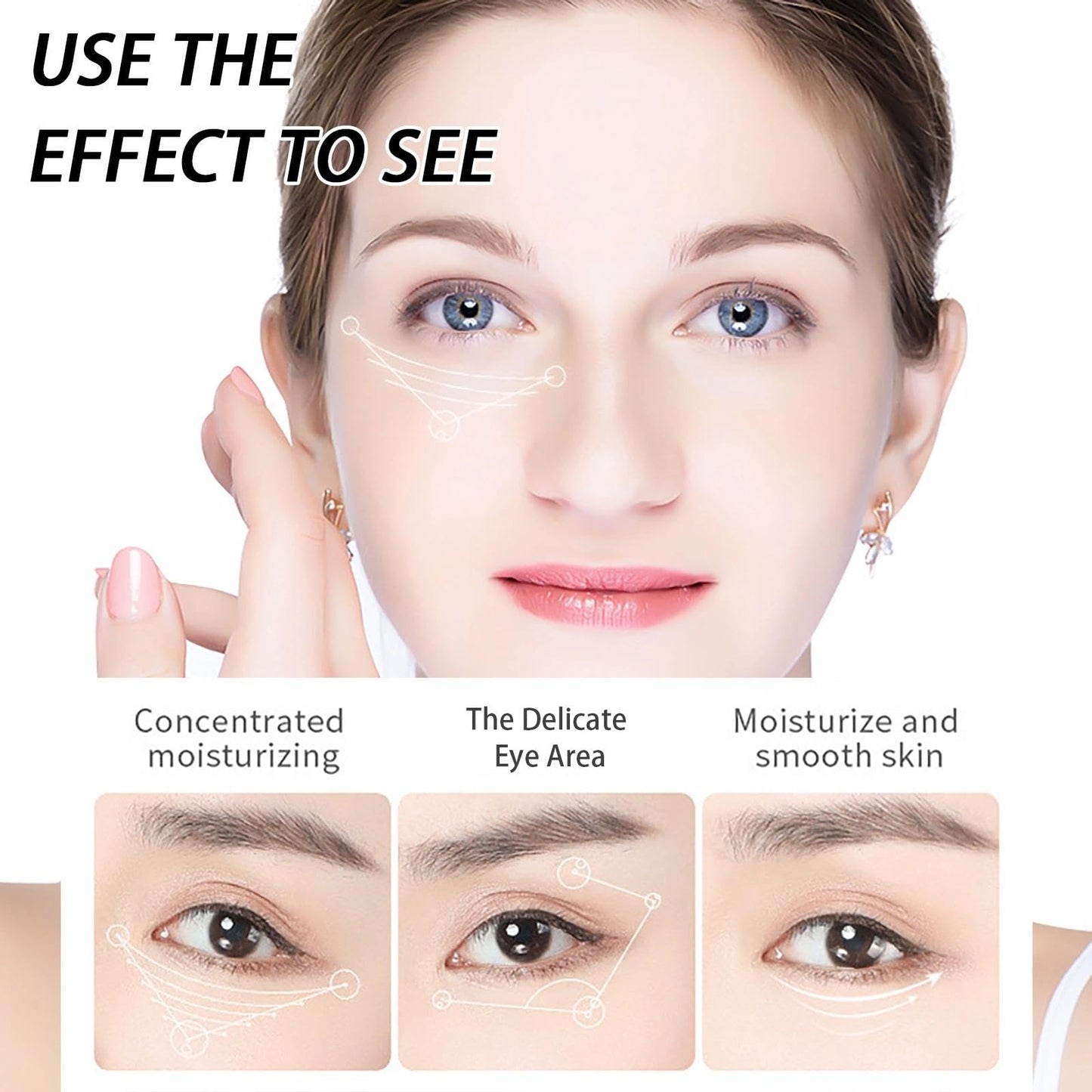 AuraAnge 60 PCS Seaweed Under Eye Gel Patches – For bags, dark circles and bags under the eyes. Hydrating Formula for Refreshed, Delicate Skin. Suitable for Men & Women