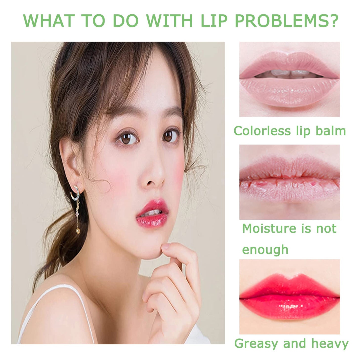 Tongyend Lip Balm Set,Aloe Vera Lipstick,3PCS Magic Temperature Colour Changing Lip Gloss,Long-Lasting Moisturising Nutritious Cream,Lip Plumper Makeup Set