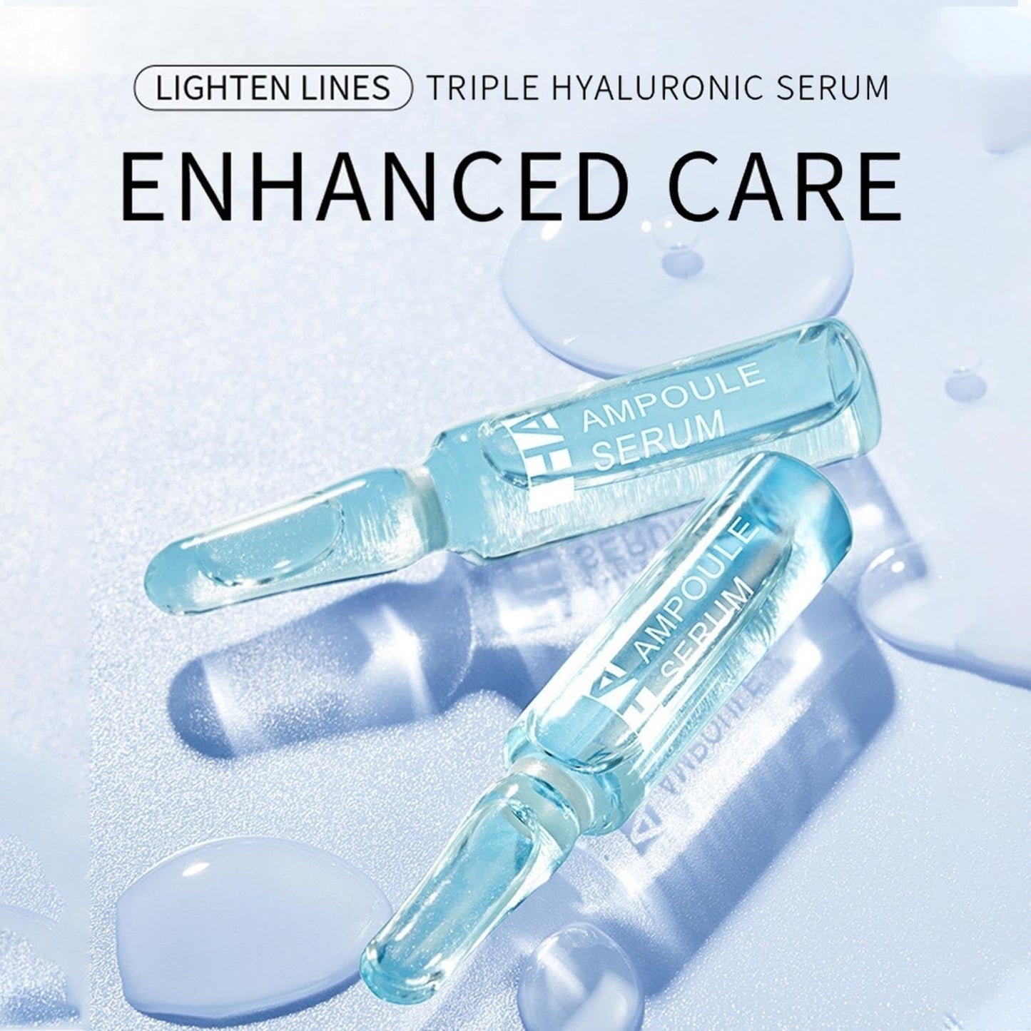 Hyaluronic Acid Concentrated Ampoules For Face Serum,Deeply Moisturize,Hyaluronic Acid Serum For Face,Face Care For A Natural Face Lift,Face Serum For Women & Men -7x2ml Ampoules.