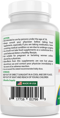Best Naturals Berberine Plus with Berberine HCl, Vitamin C and Zinc, 1000 mg, 60 Capsules