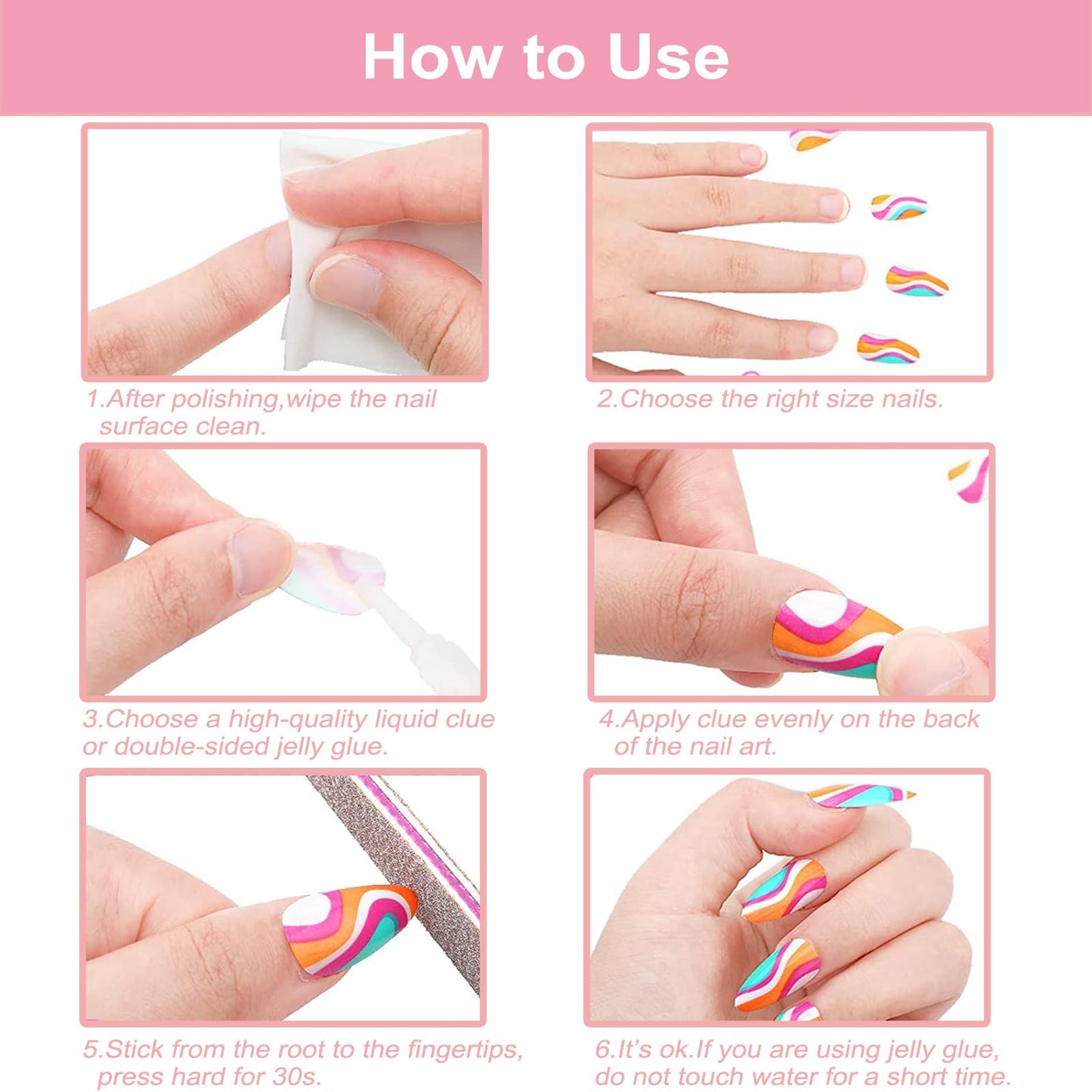 AVZXXKUF 24PCS French Pink Kitty Press on Nails,Cute Kawaii 3D False Nails,Cartoon Y2K Long Length with Pearl and Bow Design,Trapezoid Coffin Fake Nails,Glossy and Full Cover Acrylic Nails for Women