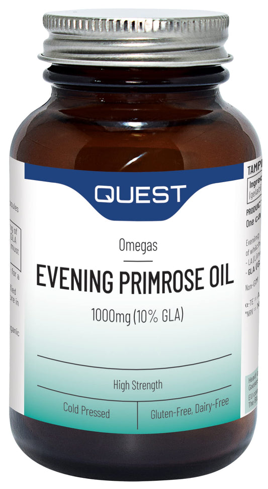 Quest 1000mg Evening Primrose Oil - Pack of 90 Capsules