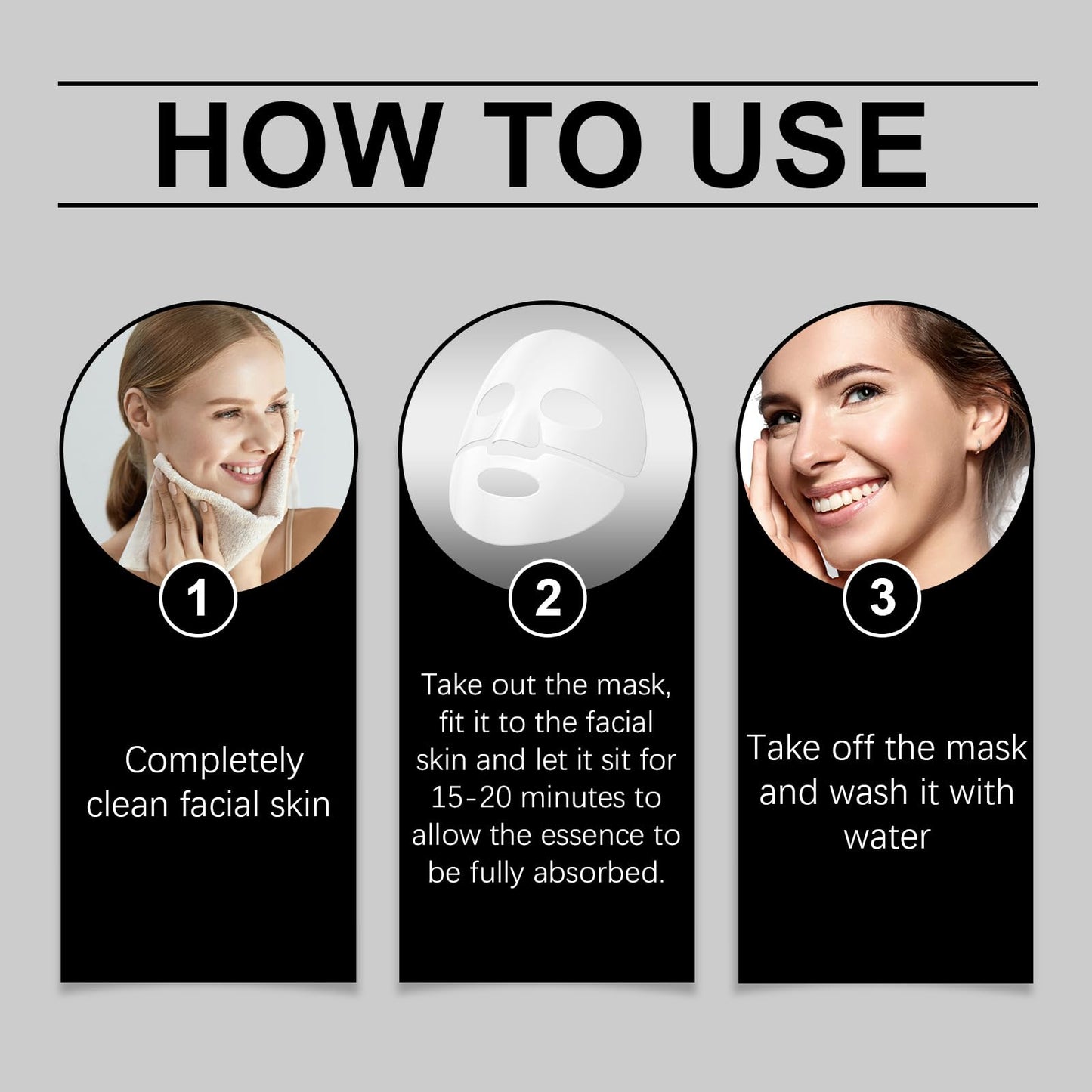 4PCS Collagen Mask for Anti Aging - Snail Mucin Collagen Face Mask - Glass Glow Hydrogel Face Masks Skincare - Hydrating, Lifting and Firming Facial Mask - Anti Wrinkle Face Mask - Face Masks Beauty