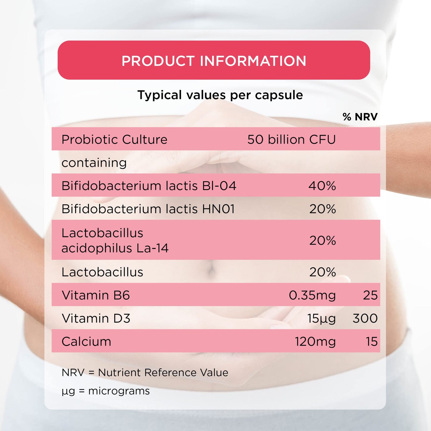 healthspan Healthspan Super50 Probiotic | Gut Health | with Vitamin D3 | 50 Billion Live Probiotic Cultures | Vitamin B6 | Calcium | Vegetarian (60 Capsules)