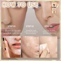 MINSHZEE Frosted foundation liquid, tinted moisturizer, foundation BB cream, BB cream with natural SPF 50+ facial moisturizer, tinted sunscreen, and snail-based sunscreen suitable for all skin types.