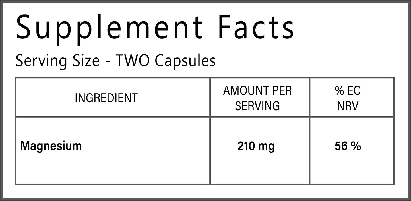 SynBio Premium - Ultra Magnesium Citrate | 60 Vegan Capsules | Essential Mineral for Health & Wellness | Support for Muscles, Nerves, and Bones