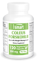 SUPERSMART Supersmart - Coleus Forskohlii 200 mg Per Serving - Natural Supplement Help Control Appetite & Reduce Intraocular Pressure | Non-GMO & Gluten Free - 120 Vegetarian Capsules