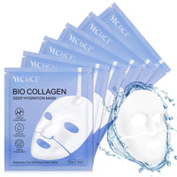 VCTSOF Bio Collagen Face Mask, Collagen Face Masks, Collagen Overnight Face Mask, Masks For Deep Repairing And Moisturizing Anti Wrinkles (6Pcs)