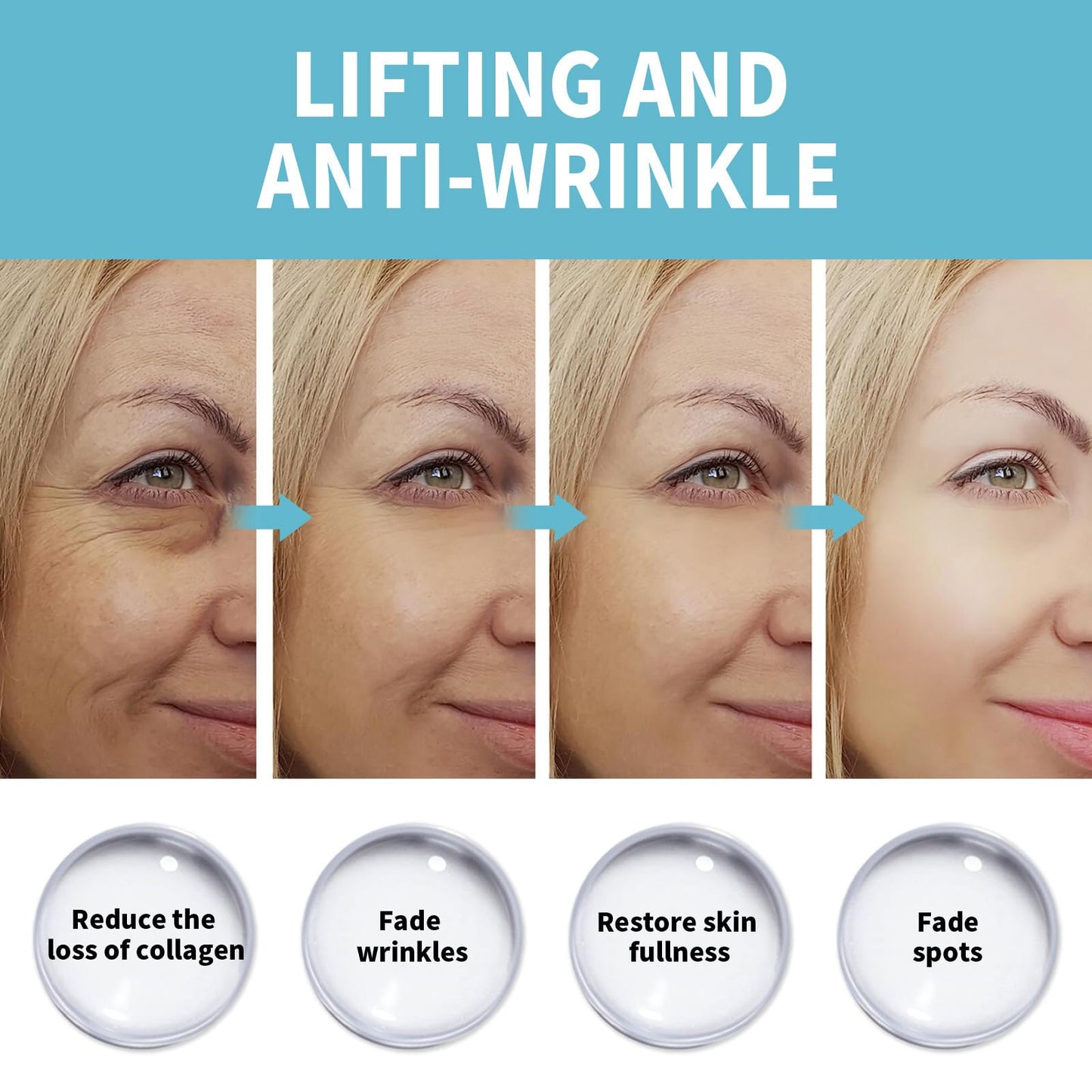 Polypeptide Anti Wrinkle Cream, Firming Anti Aging Face Cream, Skin Care Facial Moisturizer, Face Moisturiser Reduce Fine Lines, Moisturiser Face Women Face Care,Even Skin Tone (50g)