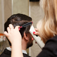 Katslyn 2PCS Small Round Hair Brush,Small Round Brushes for Blow Drying,Portable Thin Hair Brush,Natural Wood Handle,Anti-static,for Men Women Straightening,Curling,Short Hair,Thin Hair