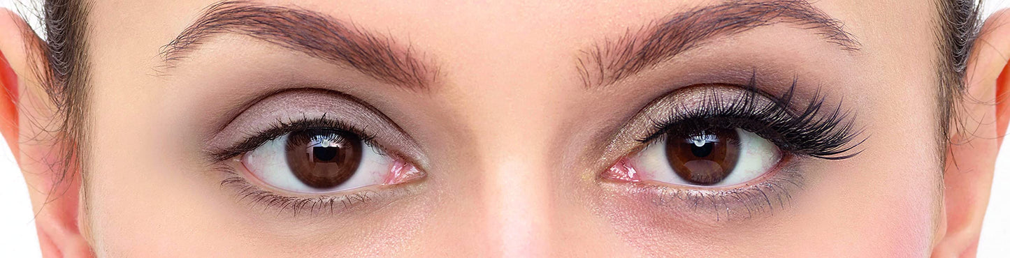 Eylure Luxe Silk Accent Radient False Eyelash, Black, Reusable, 1 Pair