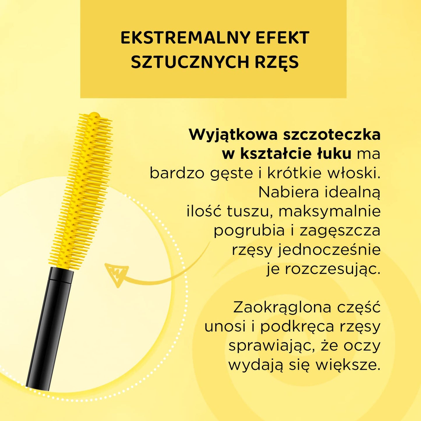 EVELINE COSMETICS Eveline Cosmetics Extension Volume 4D Volume & Curl Mascara - False Lash Effect with Precision Curve Brush, 10ml
