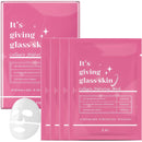 Wormeer 4PCS Collagen Face Mask - Face Masks Skincare for Deep Hydration & Firming - Glass Skin - Collagen Overnight Peel-Off Mask to Improve Fine Lines