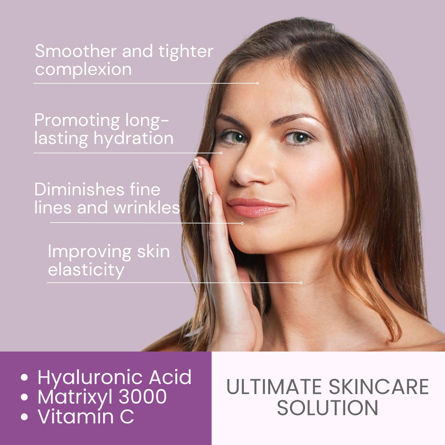 Ammuri AmmuRi Anti-Aging Serum with Matrixyl 3000, Vitamin C, Hyaluronic Acid, Organic Aloe Vera, for Wrinkles, Lines, Acne, Sensitive Skin 30ml