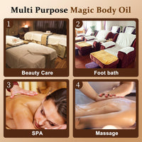 ThamGlow Magic Body Oil Firming Magic Luxury Body Oil For Women, Massage-Oil For Glowing Skin - Intensely Hydrating Dry Skin, Visibly Firms & Reduces Appearance Of Fine Lines, Magic-Oil For Sagging Skin