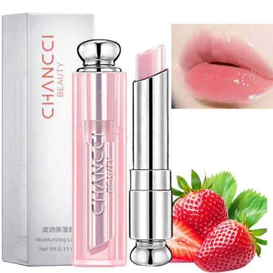HIVETZ Tinted Lip Balm,Lip Balm,Lip Oil,Glossier Lip Balm,Lip Care Tinted Lip Balm For Women,Pink Lip Balm,Lip Balm Tinted,Girls Lip Balm,Lip Balm Set,Strawberry Lip Balm Natural Lip Protection(#Strawberry)