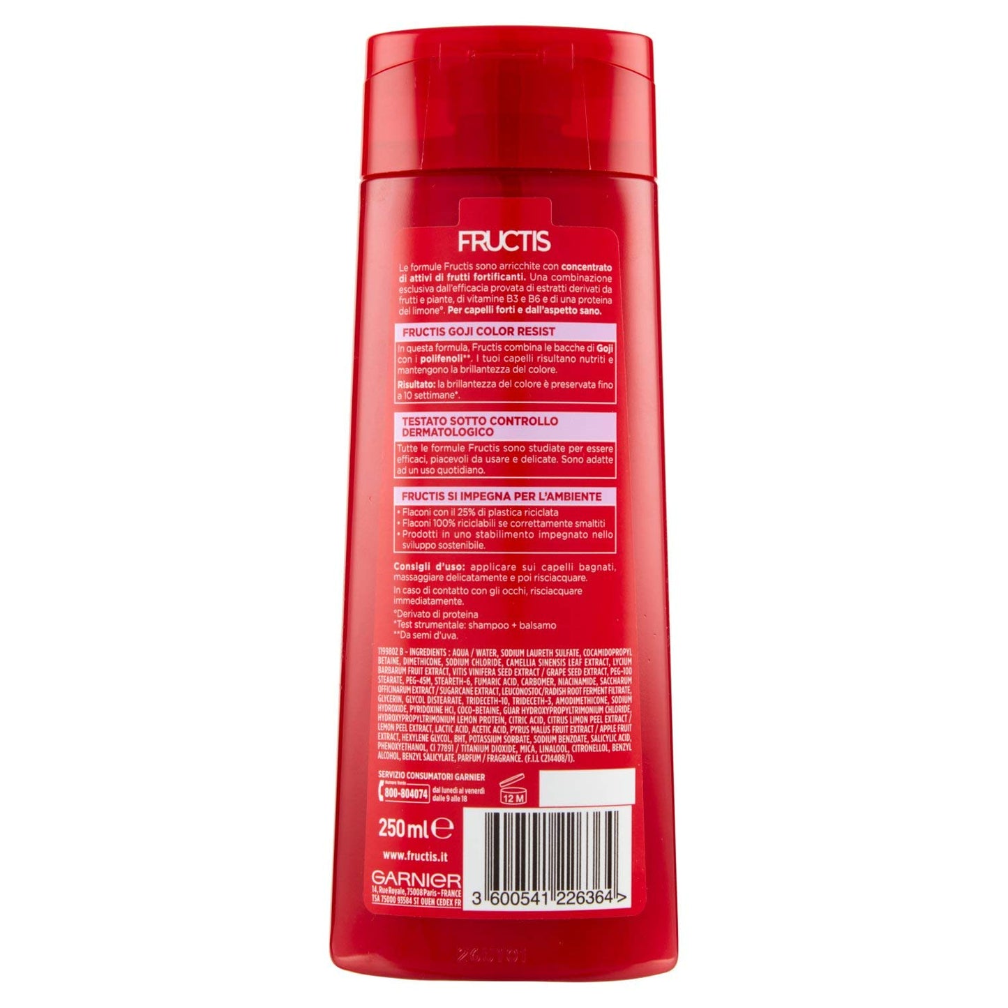 FRUCTIS Shampoo 250 Color Resist Prodotti per capelli