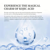 GCVSE 2Pcs Kojic Acid Soap, Kojic Acid Soap Original for Deep Facial & Body Skin Cleaning, Skin Moisturizing & Lightening, Even Skin Tone (2 x 100G)