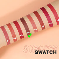 QUIWEN Matte Lip Crayon Nude Lipstick Pencil Velvety Creamy Matte Lip Liner Full Coverage High Pigment Waterproof Long Lasting Lipstick for Women, Non-Stick Cup Lipliner Pencil