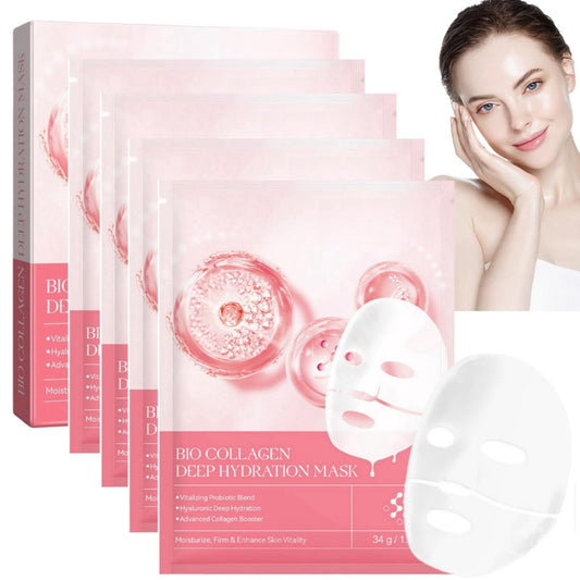 Ruojiar Collagen Face Mask,Hydrating Face Mask,Deep Hydrating Firming Overnight Mask,Deep Collagen Mask,Anti Wrinkle Face Masks Skincare,Hydrating Face Beauty Care Masks,Sheet Face Mask,Hydrating Face Mask