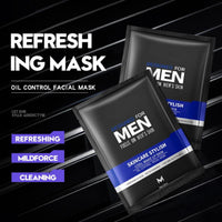 Generic 6 PCS Men's Face Mask Set – Hydrating, Refreshing & Oil Control Skincare Set with Collagen – Deep Cleansing Facial Masks for All Skin Types – Daily Skincare for Men (1pcs)