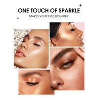Difistik 8 Pcs Eyeshadow Stick Set, Shimmer Eye Shadow Pencil, Soft Smooth Cream With Matte Earth & Metal Colors, Waterproof Classy Shimmer Eye Shadow Sticks Set, for Daily Makeup & Special Occasions