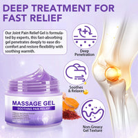 Joint Massage Gel, Soothing Massage Cream for Joint Activities, Knees, Lumbar, Neck, Back, Hands and Feet, Light-Weight & Easliy Spread for Post-Workout, Long-time Sitting|100g/3.53Oz