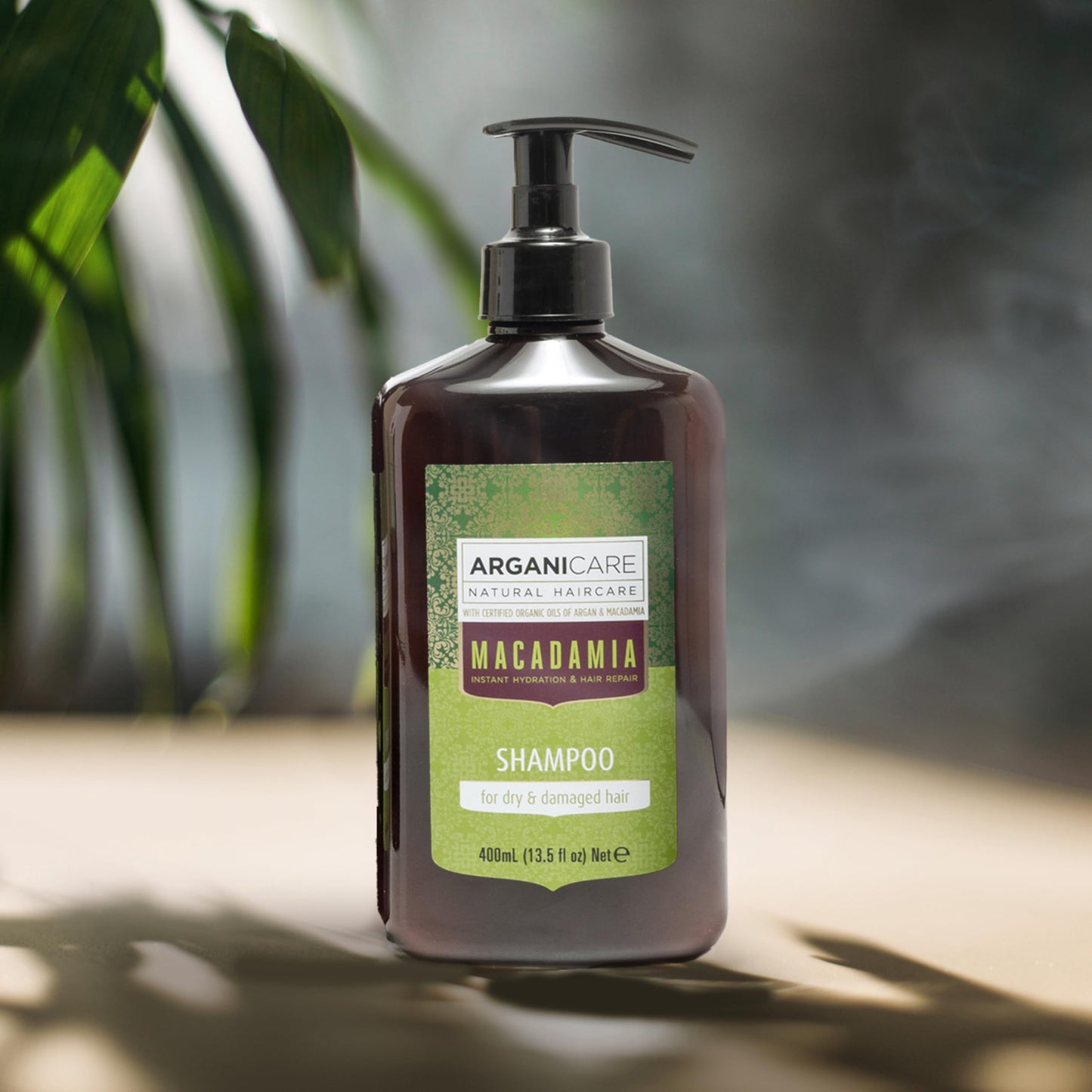 ARGANICARE Arganicare | Macadamia range | REPAIR SHAMPOO | With organic Macadamia oil | Cleans & Protects | Fight against split ends | High hydration | 400mL