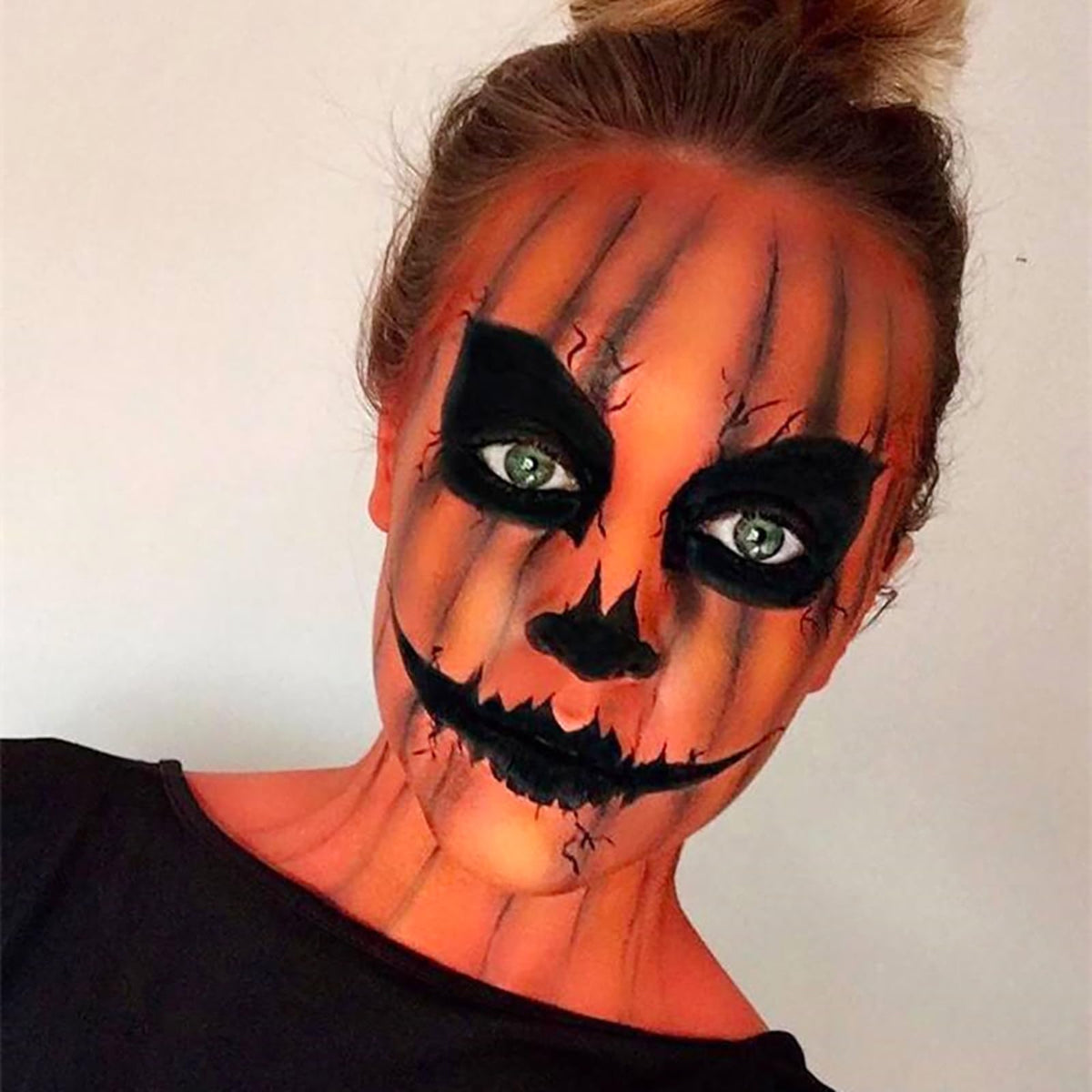 Mysense Orange Face Body Paint,Water Based Washable Face Paint,Non-toxic Cream Body Paint for Adults,Halloween Costume SFX Oompa Loompa Starfire Cosplay Pumpkin Makeup,0.6OZ (18ml)