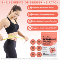 Datival Berberine Patches, Botanical Formula with Berberine, Chromium, 8-Hour Steady Release for Healthy Shape, 30 Patches