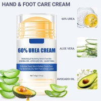 Urea Foot Cream 60 Percent- For Cracked Heels, Dry Skin Deep Moisturizing Lotion, Softens & Nourishes, Foot & Hand Cream Moisturizer for Women & Men 1PCS