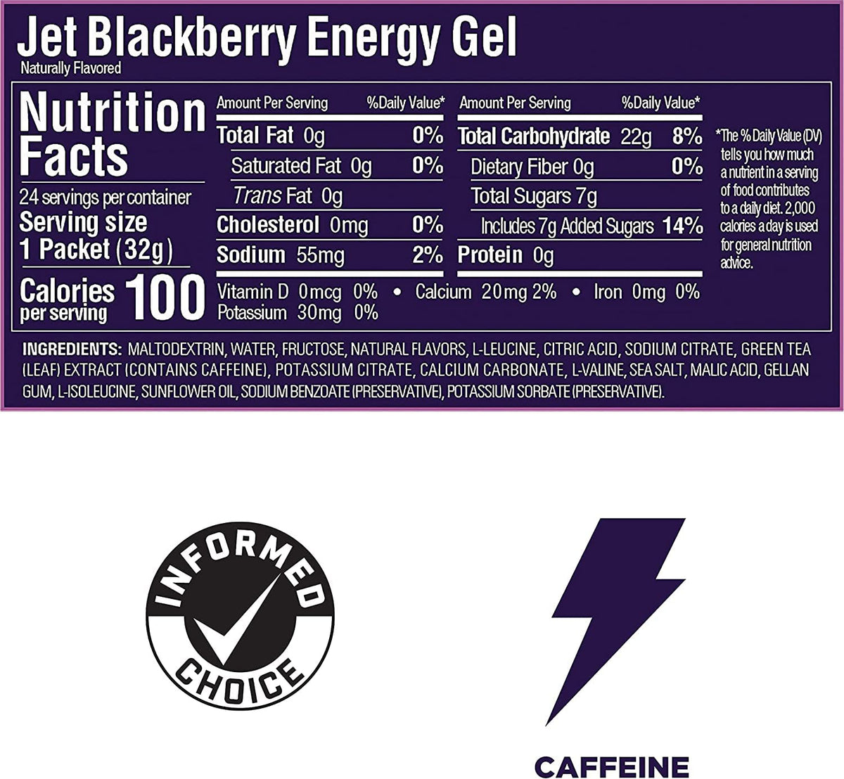 GU Gu Energy Running Gels - 4 Gel Taster Pack - Sports Energy Gels For Running , Cycling, Triathlon (Jet Blackberry)