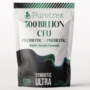 PURETREX 300 Billion CFU Probiotic & Prebiotic Multi-Strain Formula, Synbiotic Ultra, 120 Capsules