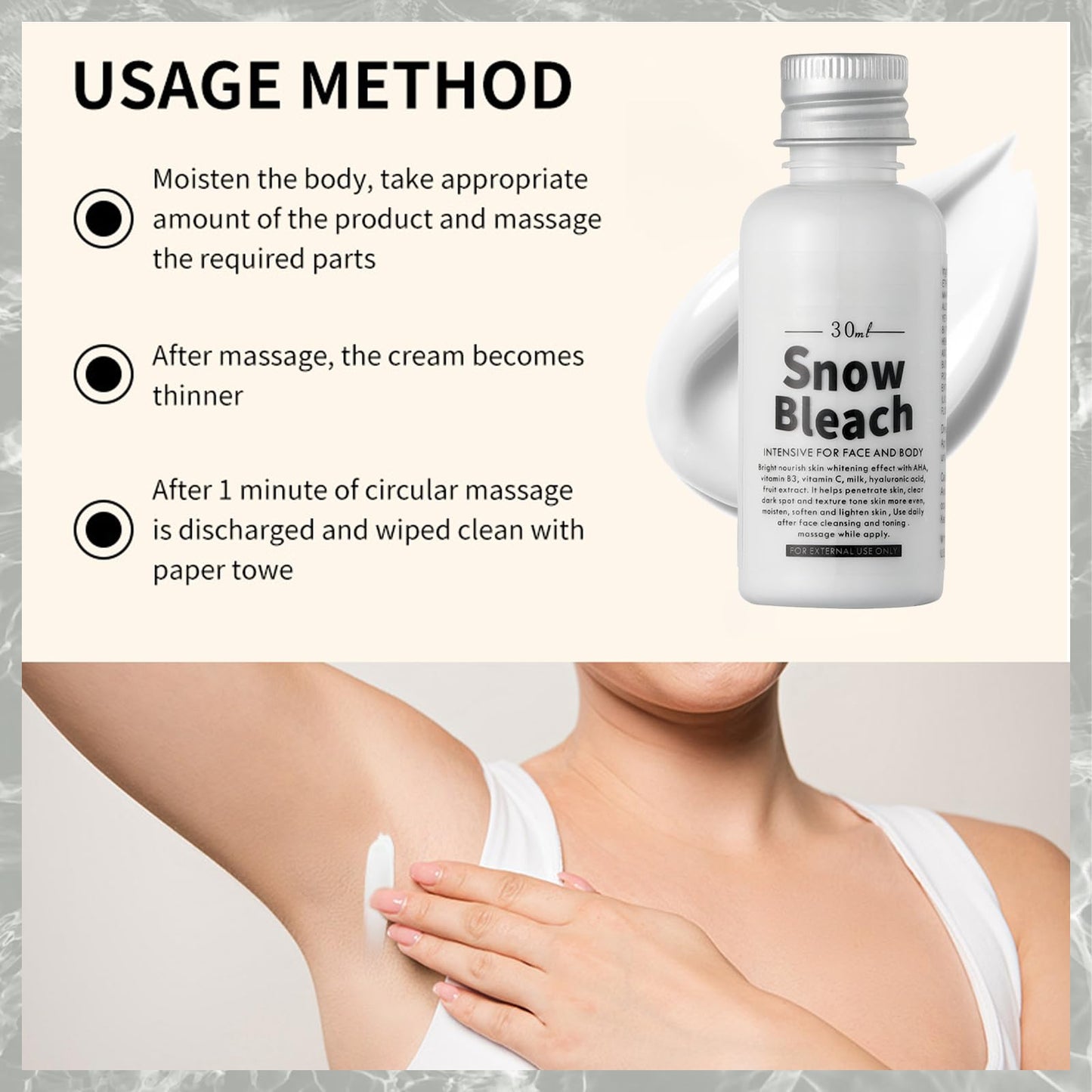 MINSHZEE Skin Bleaching Cream - Feminine Body Care - Underarm Whit/ening Creams - Inner Thigh Body Brightening Creams