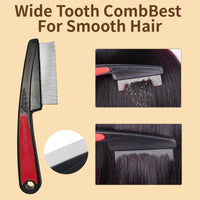 Neyeau 3 Pcs Scalp Comb for Dandruff,Pressable Scalp Sweep Detoxing Comb,Fine Tooth and Head Lice brush for Women Men Scalp Massage Refreshing