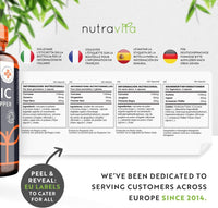 Organic Turmeric 1440mg with Black Pepper & Ginger (2 Packs of 180)- 360 Vegan Turmeric Capsules (6 Month Supply) – High Strength Organic Turmeric with Active Ingredient Curcumin - UK Made - Nutravita