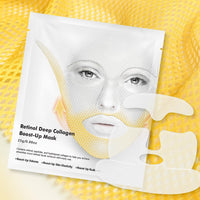 ThamGlow Retinol Deep Collagen Boost-Up Mask, Forehead Wrinkle Patches & V Edge Patches Face Lift, V Line Face Lifting Chin Mask, Neck Tape For Saggy Neck - Hydrate, Firm & Smooth Skin, Anti-Ageing Formula