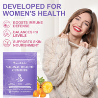Uruses Feminine Balance Gummies 60 Pcs – Hawaiian Pineapple Flavour PH Balance & Immune Support for Women of All Ages, Gluten-Free & Vegan