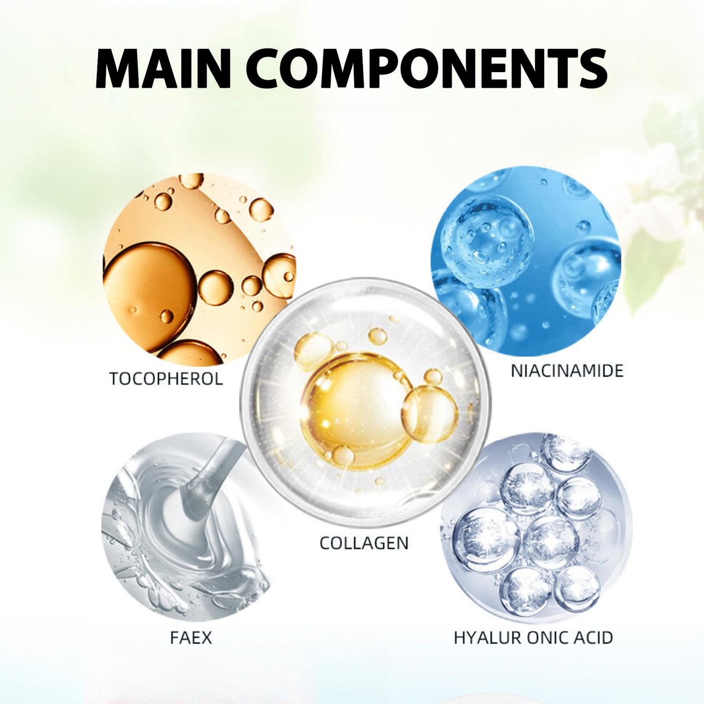 IZBEAUVO Collagen Face Mask, 5PCS Collagen Real Deep Mask, Collagen Mask, Face Sheet Masks, Hydrating Face Mask, Face Masks Beauty, Pore Minimizing, Firming, Elasticity Improvement