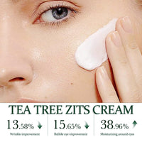 NatrLuxe Tea Tree Zits Cream 50g - Cream With Oil Control, Soothing & Moisturizing - Improve Zits & Blemishes - Clearer Skin Solution