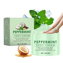 IZBEAUVO Peppermint Foot Cream for Cracked Heels and Dry Skin – Deep Moisturising athletes foot treatment with Shea Butter & Coconut Oil – Cooling Relief for Athletes Foot, Calluses & Hard Skin – 114G