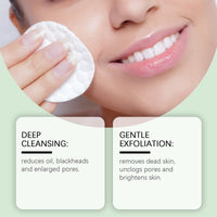 Oumun Zero Pore Pads,Dual Textured Facial Toner Pads,Gentle Exfoliation for Smooth,Deep Cleansing and Pore Minimizing,Toner Pad,Face Cleansing Pa/ds,Exfoliating Face Wipes,Exfoliating Pa/ds for Face