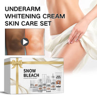 6PCS Skin Bleaching Cream Skincare Set, Skin Whitening Cream Set, Skin Lightening Cream, Snow Bleach Cream, Skin Bleach for Face/Intimate Area/Knees/Elbows/Inner Thigh/Armpit