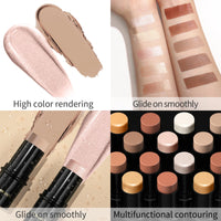 YUYUE-YY Bronzer Makeup Contour Stick, Highlighter Contour Bronzer Wand, Face Brightens Contour Stick for Long-Lasting & Waterproof. Face Make-up & Body Contour Highlight Makeup Illuminator for Daily Wear(10#)