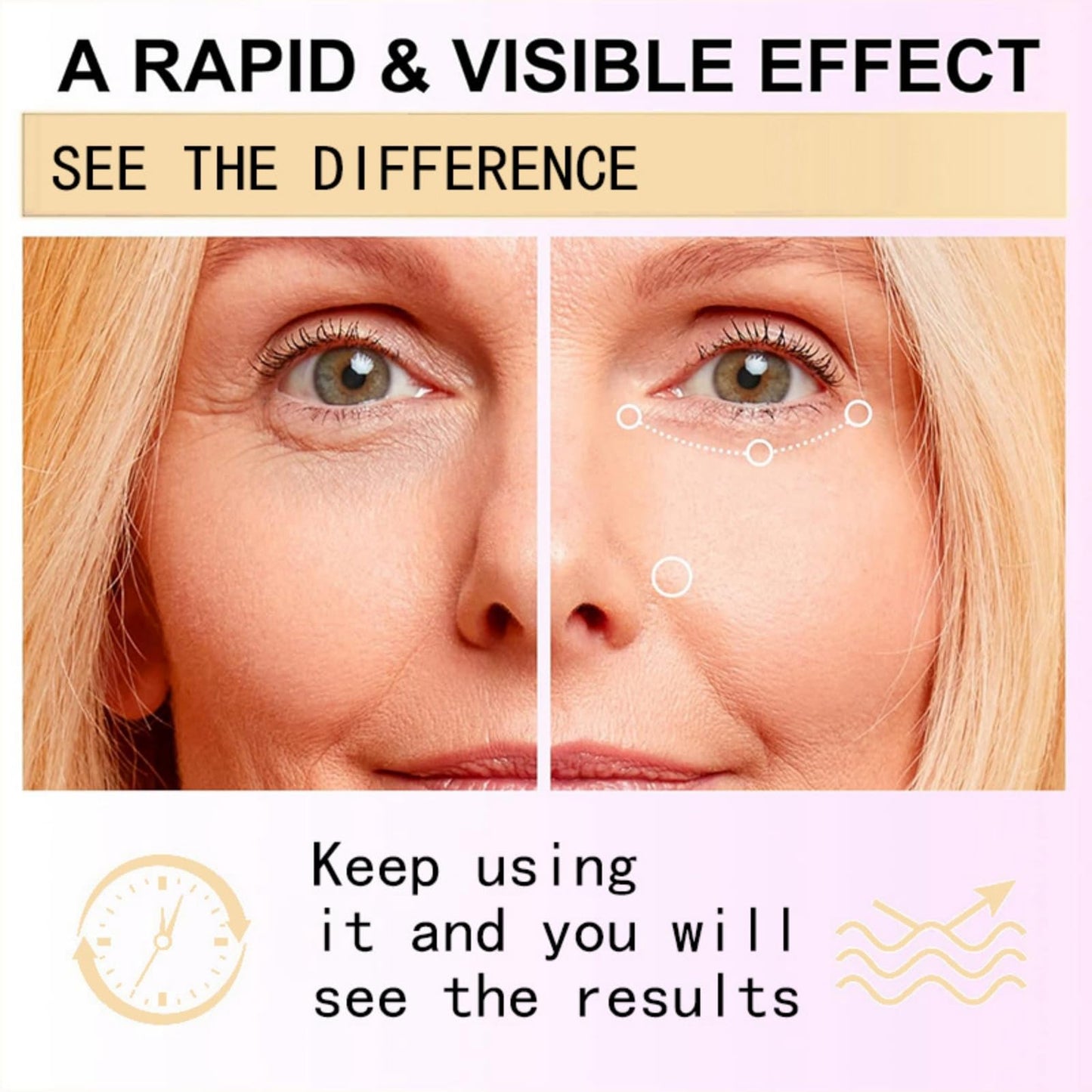 Ruojiar Eye Cream for Dark Circles and Puffy Eyes,Anti Wrinkle Eye Cream,Snail Peptide Energetic Eye Roll-On,Under Eye Roller Cream,Hydrating and Firming Eye Serum Creams,Eye Repair Cream,Eye Bags Remover
