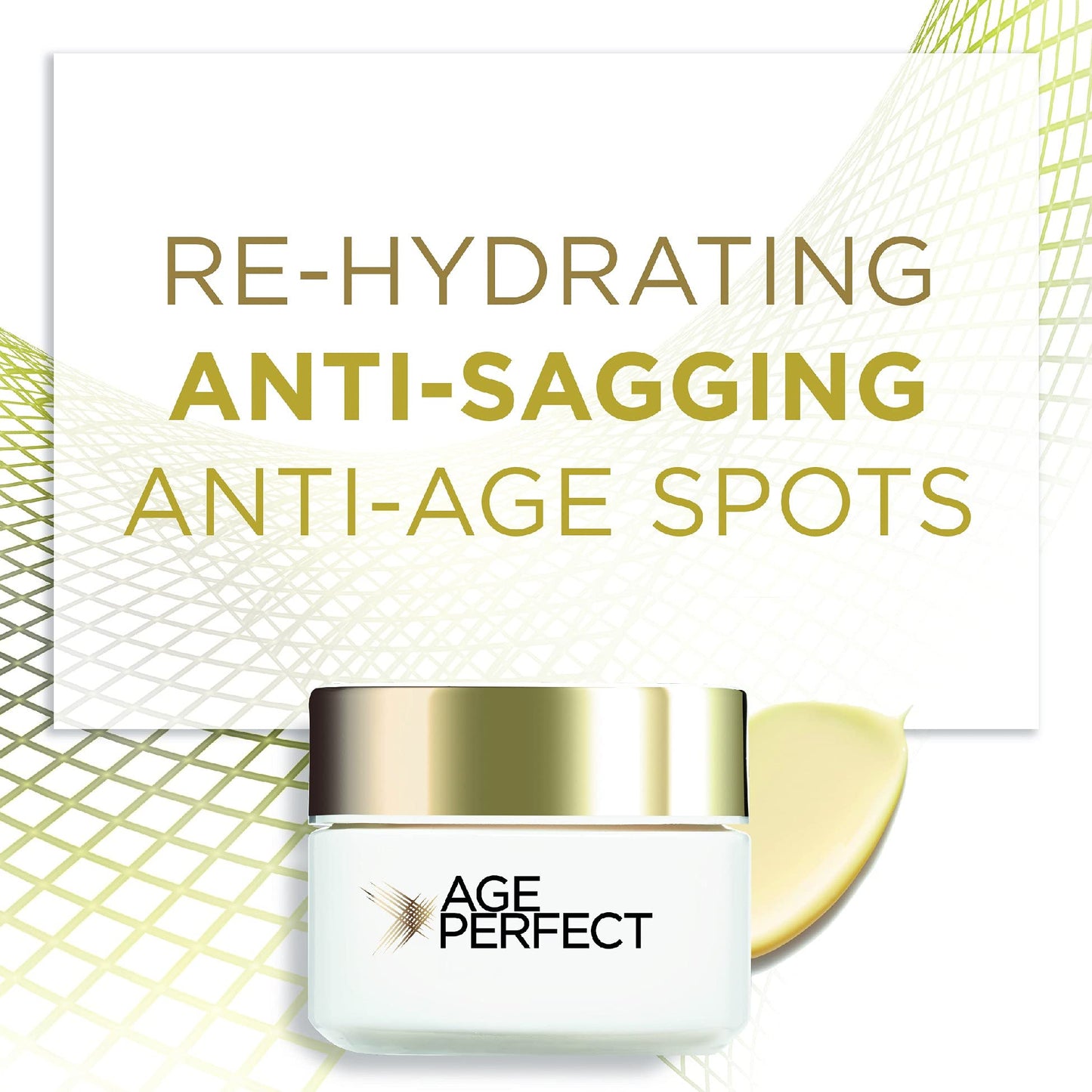 L'Oreal Paris Age Perfect Moisturizing and Nourishing Eye Cream for Mature Skin, Re-Hydrating Eye Cream with Soya Peptides 15 ml