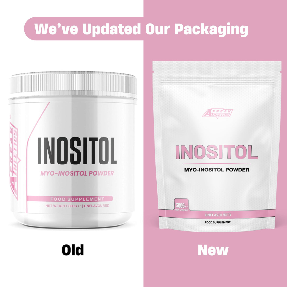 Freak Athletics Inositol (Myo-Inositol) Powder 300g | Premium Myo Inositol Powder - Supports Women with PCOS - Promotes Hormonal Balance & Normal Ovarian Function