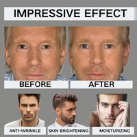 TBeautfave 5PCS Men's Anti-Aging Care Set - Mens Skin Care Sets & Kits - Mens Face Cream, Face Wash & Scrub, Eye Cream, Anti Wrinkle Serum- Gifts for Men -Moisturiser For Men Day & Night