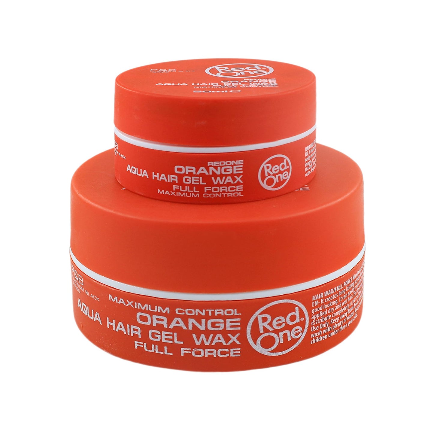 Redone Hair Styling Aqua Wax Orange 2 x 50 ml | Travel Size | Firm Hold | Hair Gel Wax | Ultra Hold | Men & Women Hair Wax | Watermelon Scent | 2 PCS
