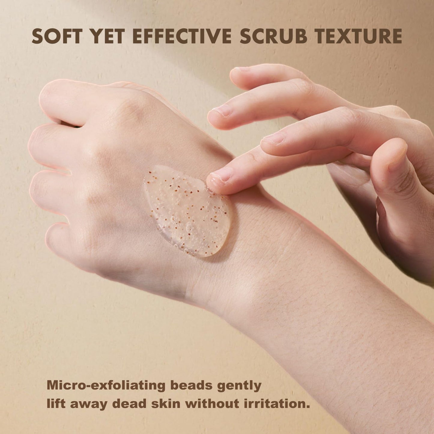 CTUBLIAUNX Exfoliating Face Wash & Scrub Cleanser for Women - Gentle Face Exfoliator with Vitamin C, Deep Cleansing & Smooth Skin, Oil-Free Daily Face Wash